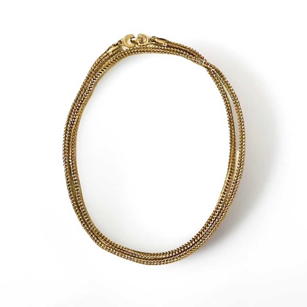 Vintage Christian Dior Gold Rope Chain Necklace - Picture 3 of 7